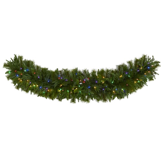 6ft. LED Christmas Pine Extra Wide Garland
